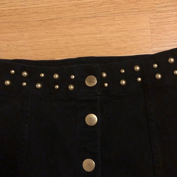 “Jack by BB Dakota” black denim mini skirt size 6 - Picture 2 of 7